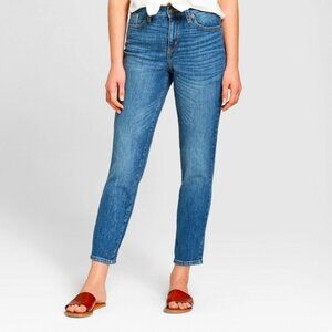 Universal Thread High Rise Slim Straight Jeans Medium Wash